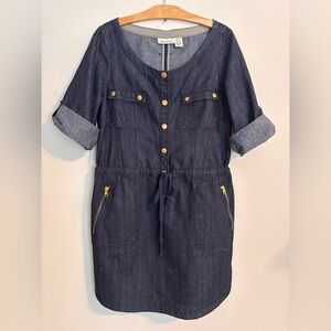 DKNY Denim Dress with tie waist